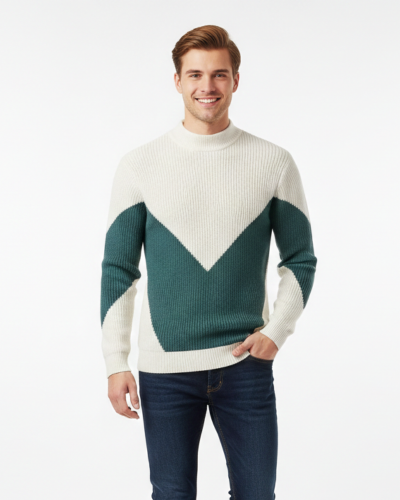 Oliver Pull Homme Premium – Pull Élégant en Coton Mélangé Coupe Regular & Confort Raffiné