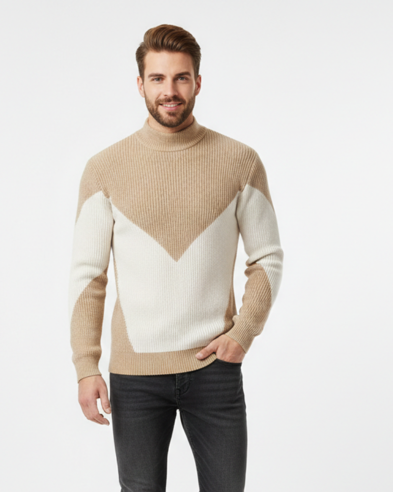Oliver Pull Homme Premium – Pull Élégant en Coton Mélangé Coupe Regular & Confort Raffiné