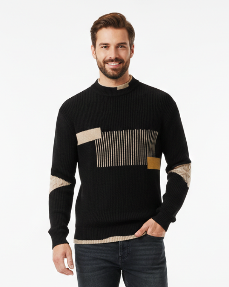Oliver Pull Homme Premium – Pull Élégant en Coton Mélangé Coupe Regular & Confort Raffiné