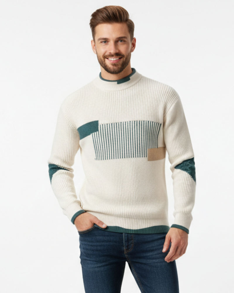 Oliver Pull Homme Premium – Pull Élégant en Coton Mélangé Coupe Regular & Confort Raffiné