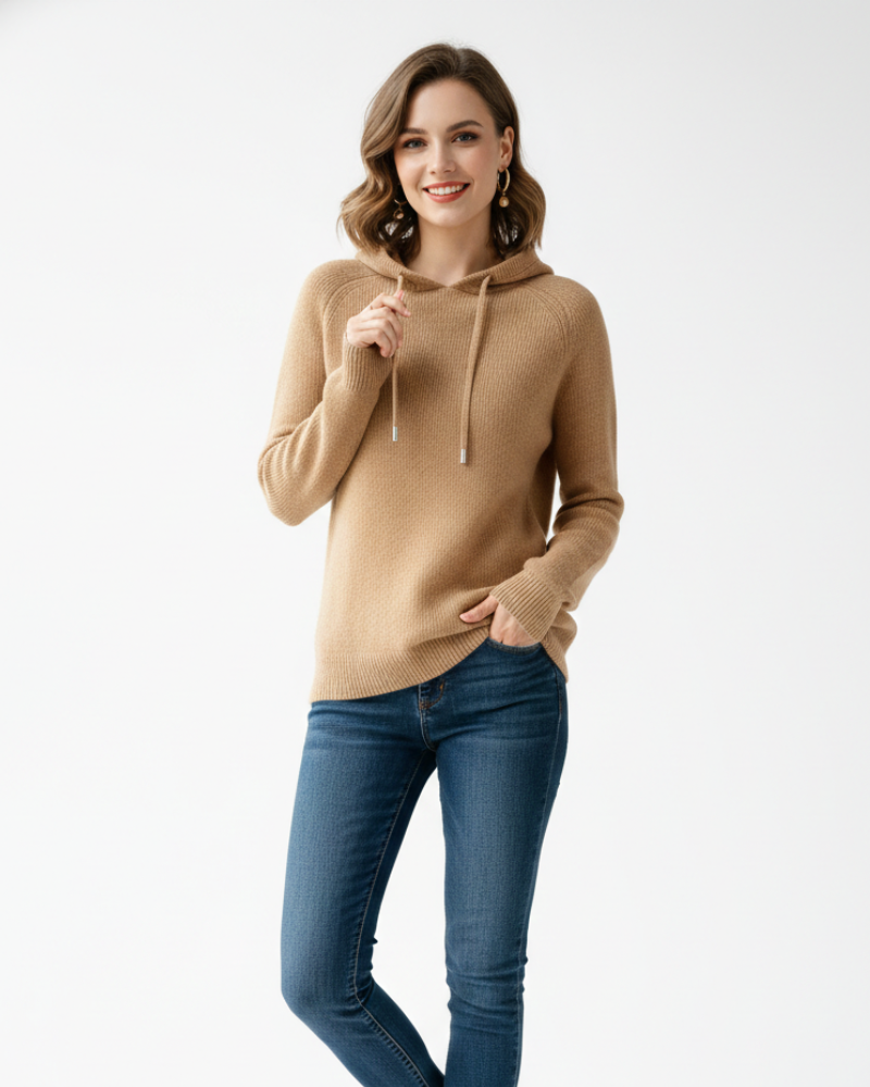 Hanorac cu glugă pentru femei Clover – țesătură moale, croială lejeră și stil urban