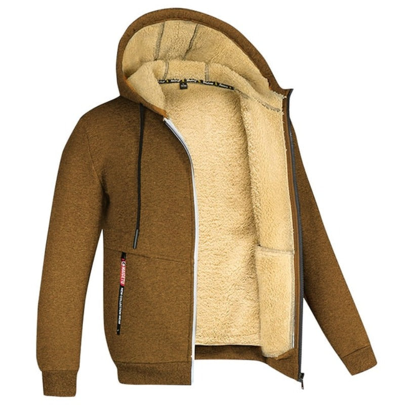 Giacca invernale da uomo Diego - Calda ed elegante con cappuccio e cerniera integrati