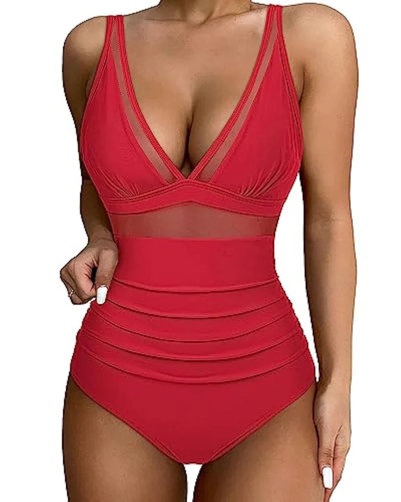 Sophie Maillot de Bain Femme – Coupe Ajustée avec Bretelles Réglables & Séchage Rapide