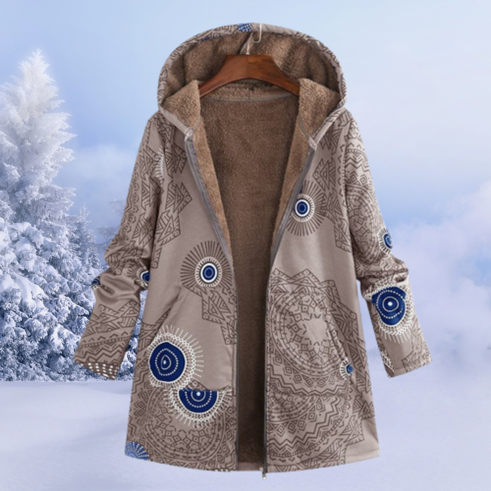 Cleo Veste Femme – Veste Douillette à Capuche Confortable & Moderne pour l’Hiver