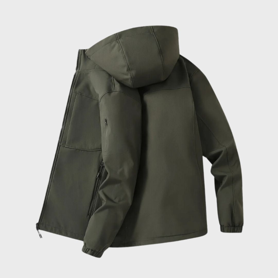 Magnus Veste Softshell Homme – Imperméable Respirante avec Capuche & Poches Zippées