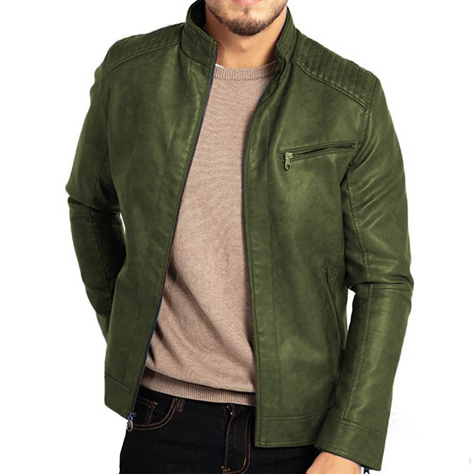Marlon Veste Cuir Homme – Blouson Vintage Durable au Style Classique & Intemporel