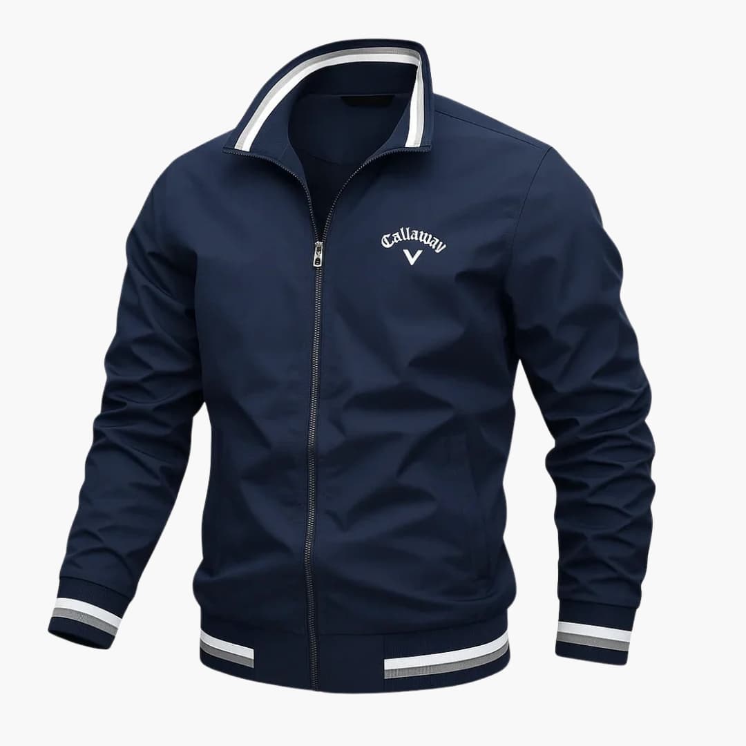 Everleigh Veste Homme Zippée – Col Montant, Coupe Régulière & Tissu Tissé Élégant