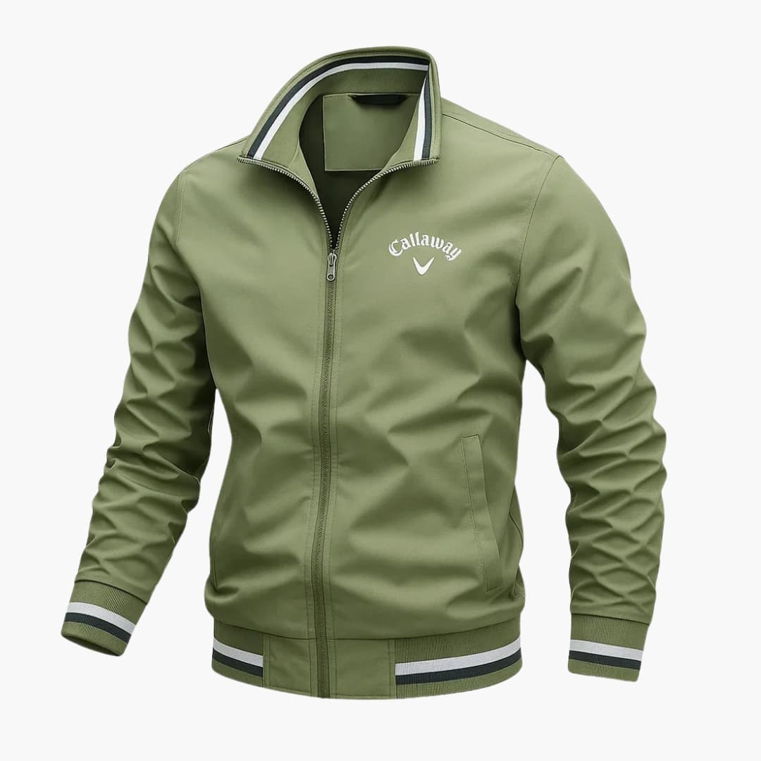 Everleigh Veste Homme Zippée – Col Montant, Coupe Régulière & Tissu Tissé Élégant