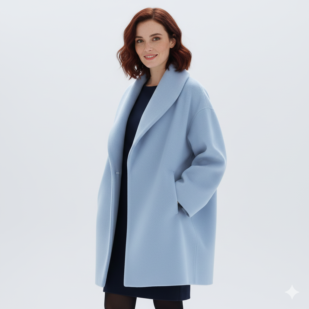 Vicky Manteau Oversize Γυναικείο – Μακρύ Κομψό Σακάκι με Φαρδιές Λαιμόκοψεις & Ροή Κοπής