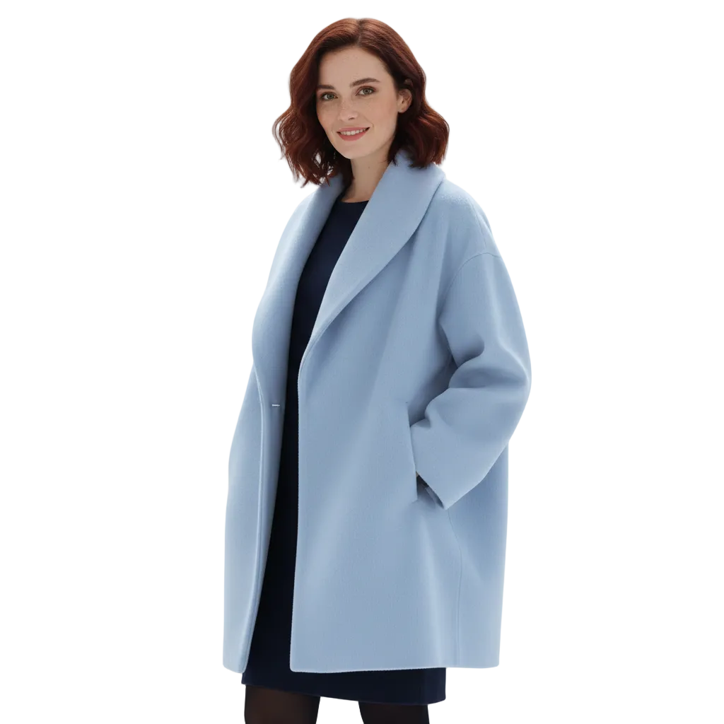 Віки Манто Оверсайз Жіноче – Довгий Елегантний Піджак з Широкими Лацканами та Вільним Кроєм