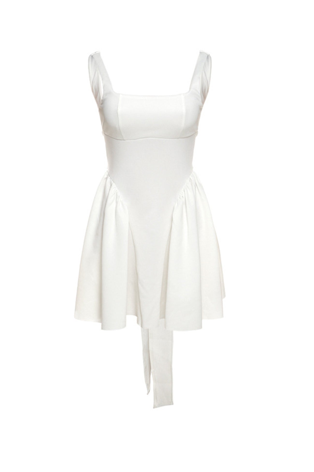 Mini abito da donna Trixie - Abito senza maniche con scollo quadrato e fiocco sul retro