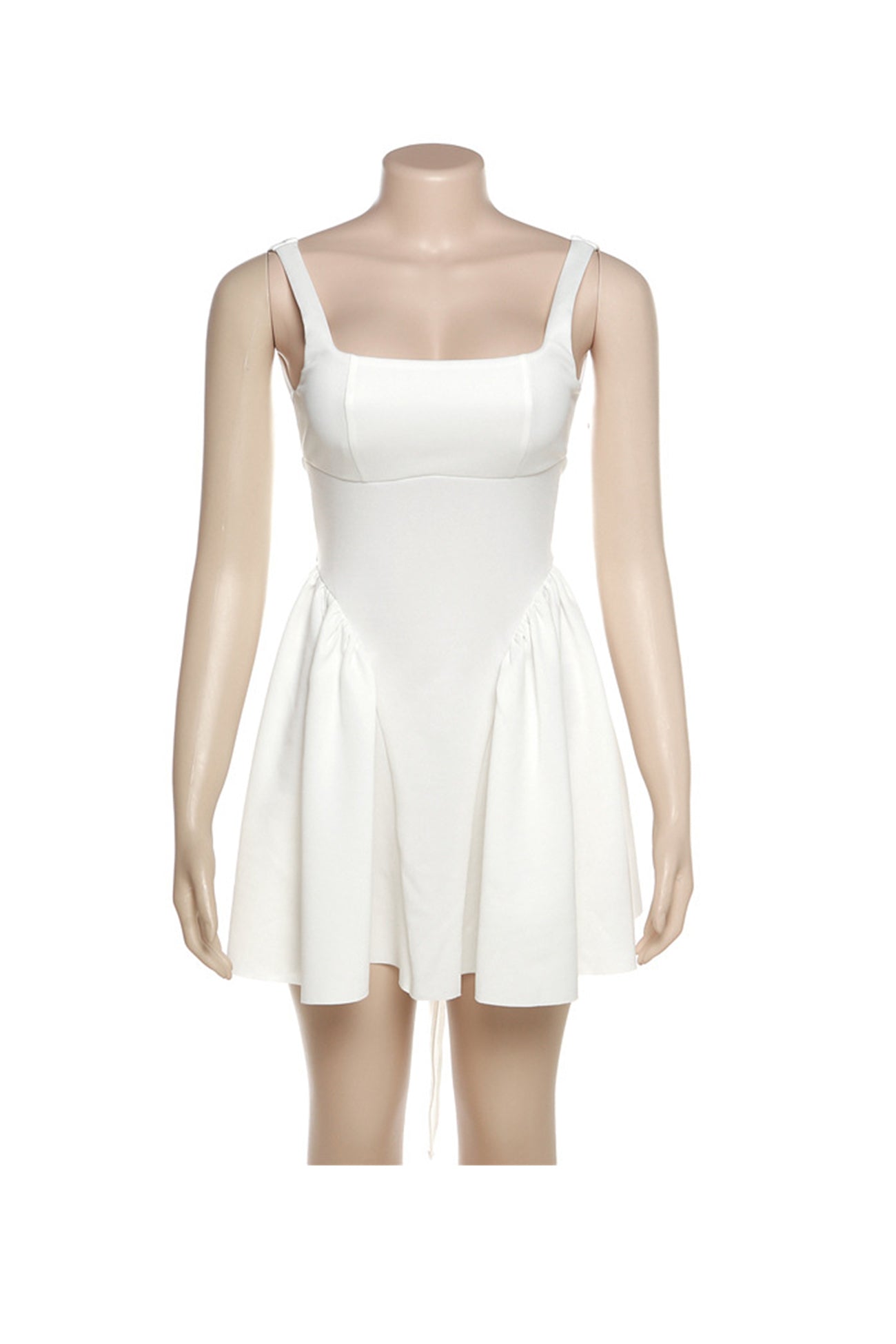 Mini abito da donna Trixie - Abito senza maniche con scollo quadrato e fiocco sul retro