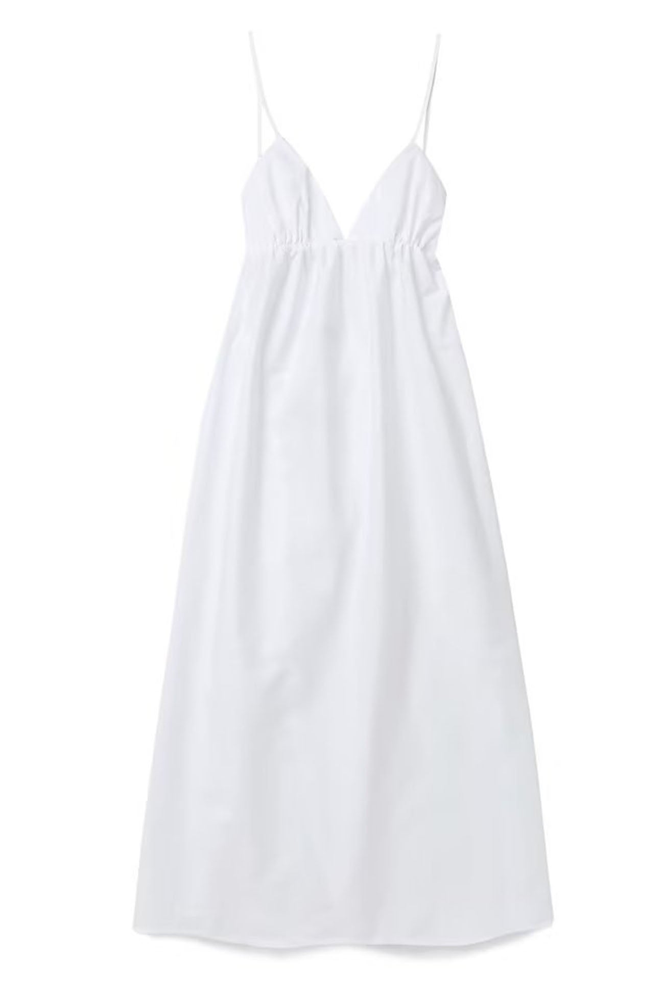 Abito midi da donna Jannie: abito bianco con scollo a V e schiena scoperta per un'eleganza estiva