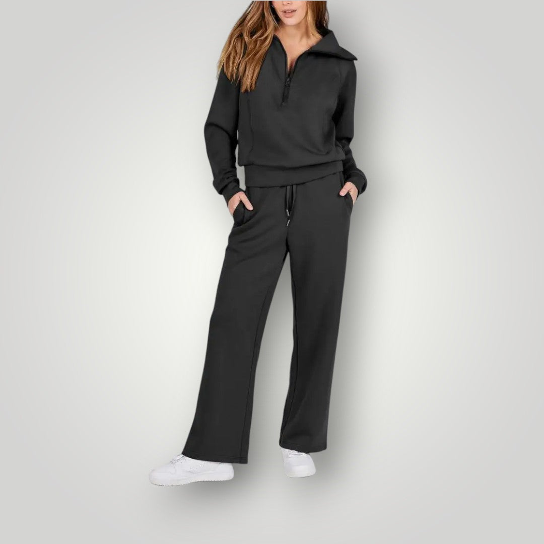 Lorena Ensemble Loungewear Femme – Tenue 2 Pièces Confortable avec Haut & Pantalon Respirants