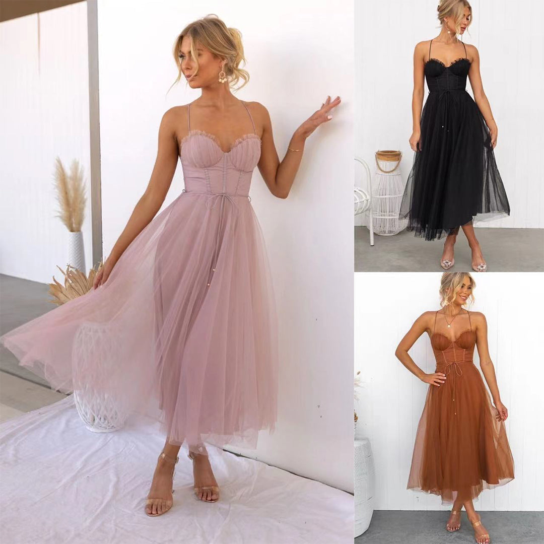 Abito midi da donna Solana - Tessuto aderente ed elegante e traspirante per eventi