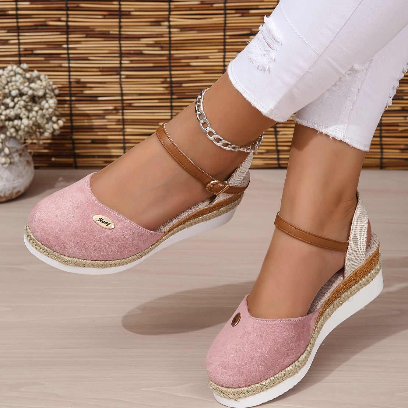 Sandali da donna Zanira - Sandali con zeppa chiusi, eleganti e comodi per l'estate