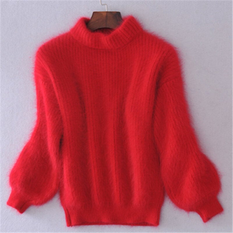 Maglione da donna Emilie - Maglione in lana lavorato a maglia largo, comodo ed elegante, dallo stile moderno