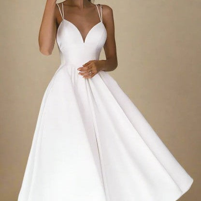 Abito da donna Kourtney - Eleganza estiva con scollo a V e spalline sottili