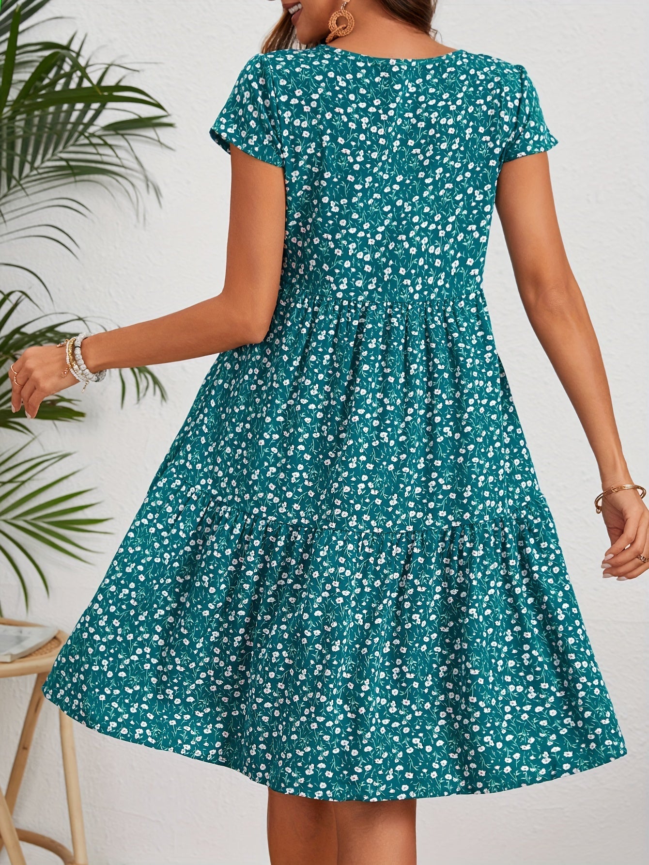 Abito estivo da donna Katie - Abito leggero in poliestere floreale con vestibilità comoda