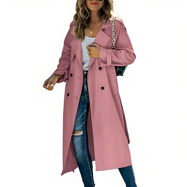 Krish Trenchcoat Femme – Manteau Coupe-Vent Léger pour Printemps & Automne