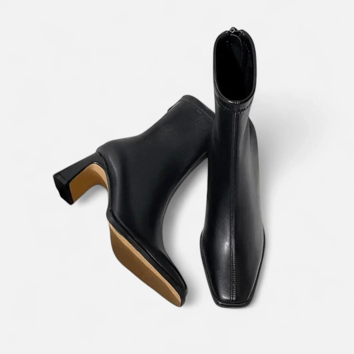 Madison Bottines Femme – Bottines Hiver Vintage à Bout Carré avec Doublure Chaude & Talon Bloc