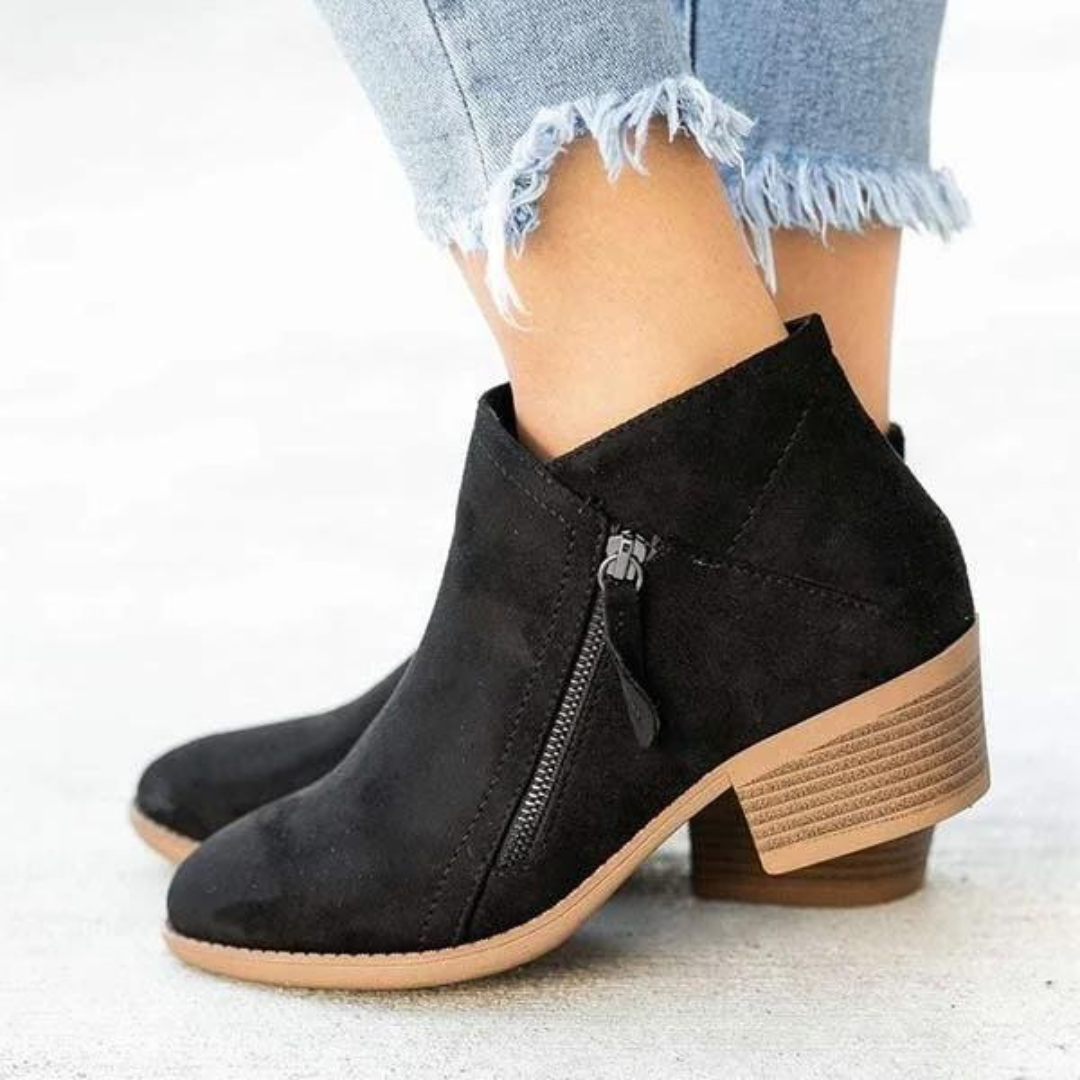 Aura Bottes Femme – Bottines Artisanales Élégantes & Confortables avec Semelle Antidérapante