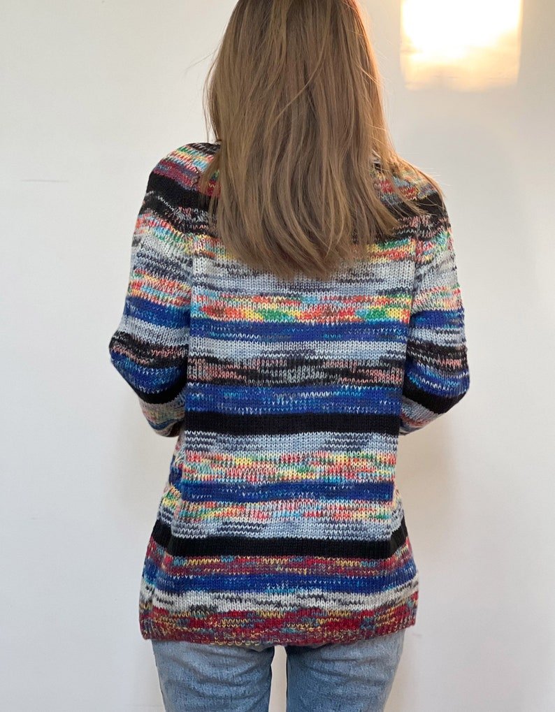 Catherine Veste Femme à Rayures Colorées – Légère, Stylée et Décontractée à Manches Longues