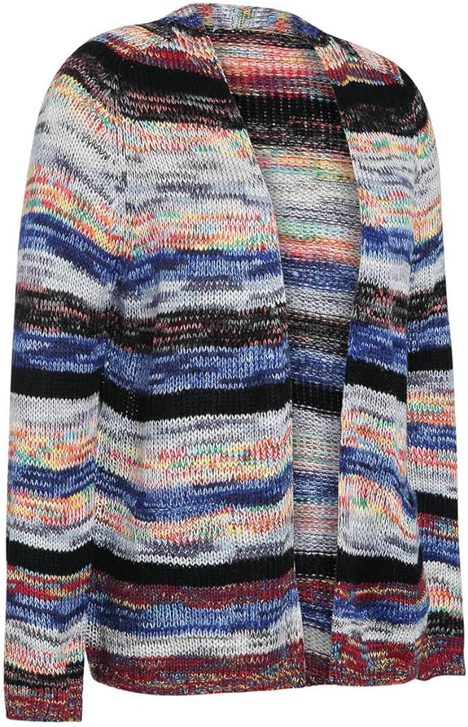 Catherine Veste Femme à Rayures Colorées – Légère, Stylée et Décontractée à Manches Longues