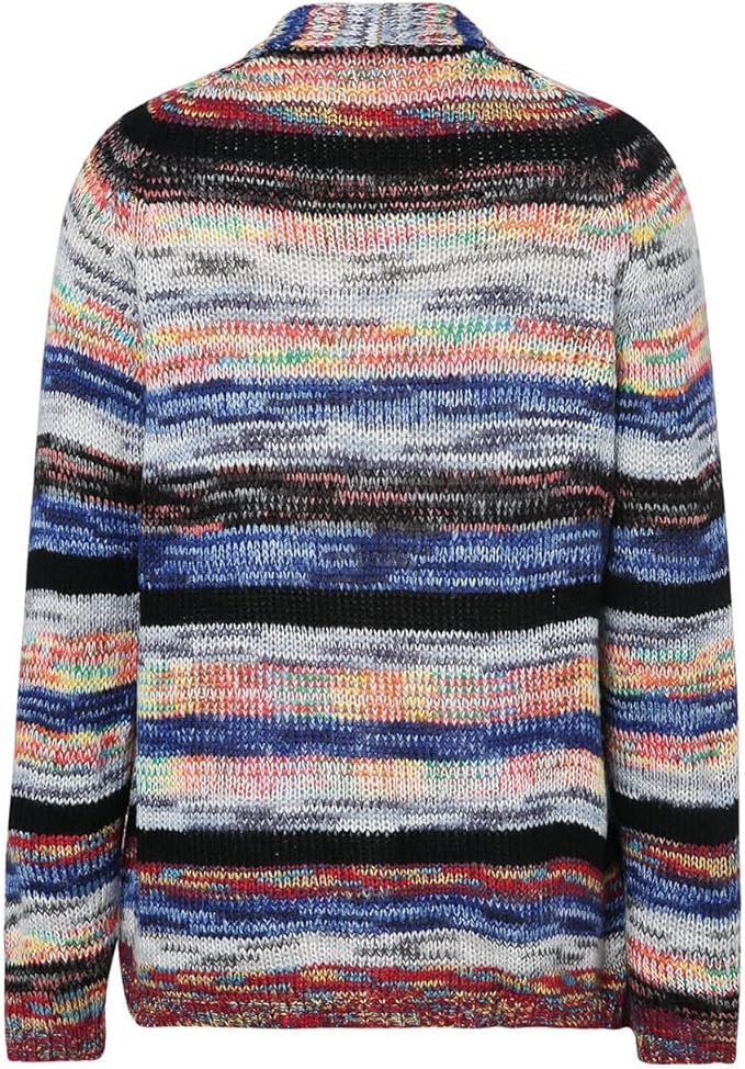 Catherine Veste Femme à Rayures Colorées – Légère, Stylée et Décontractée à Manches Longues