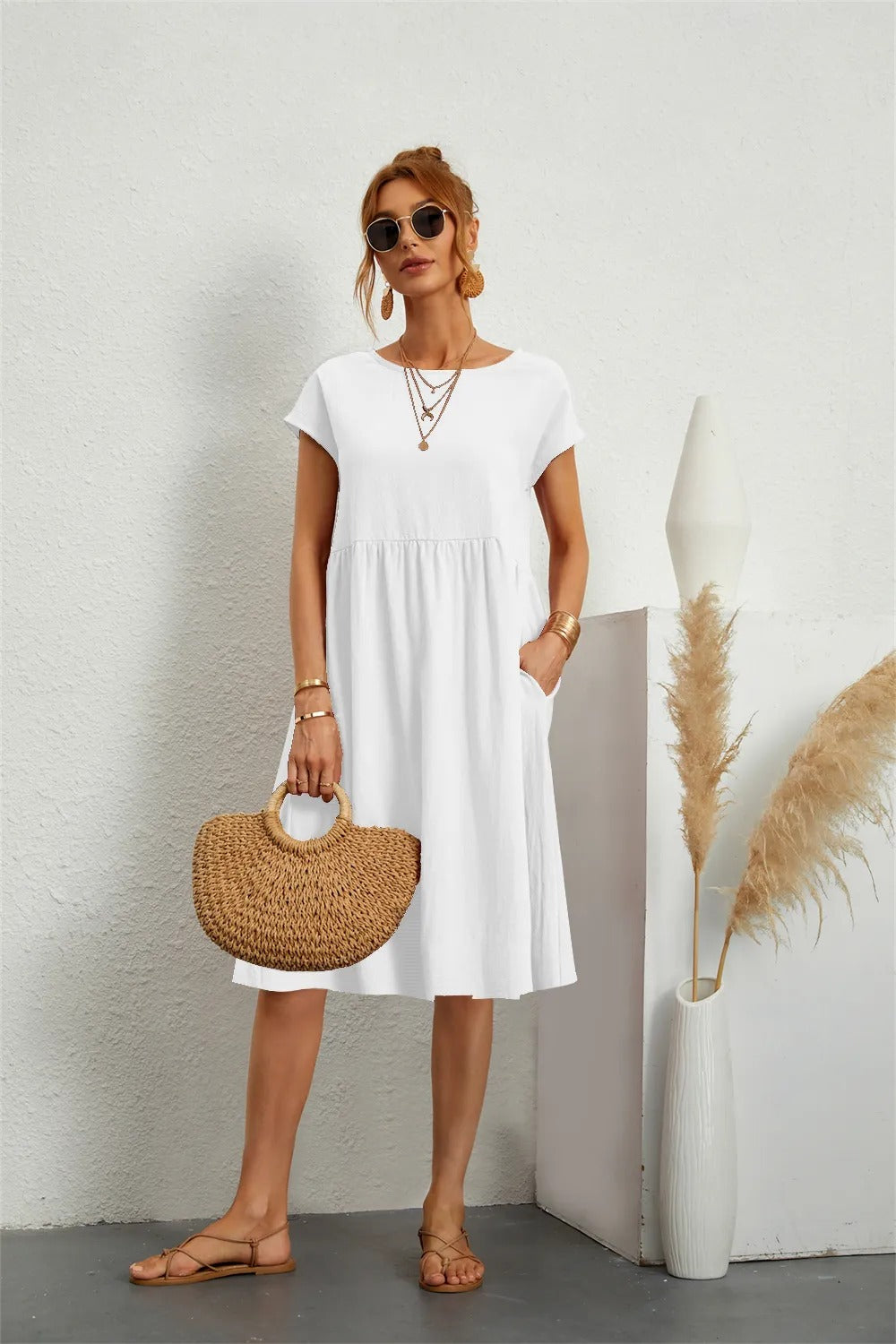 Elegante abito lungo da donna: design maxi senza tempo con vestibilità aderente e finitura di lusso
