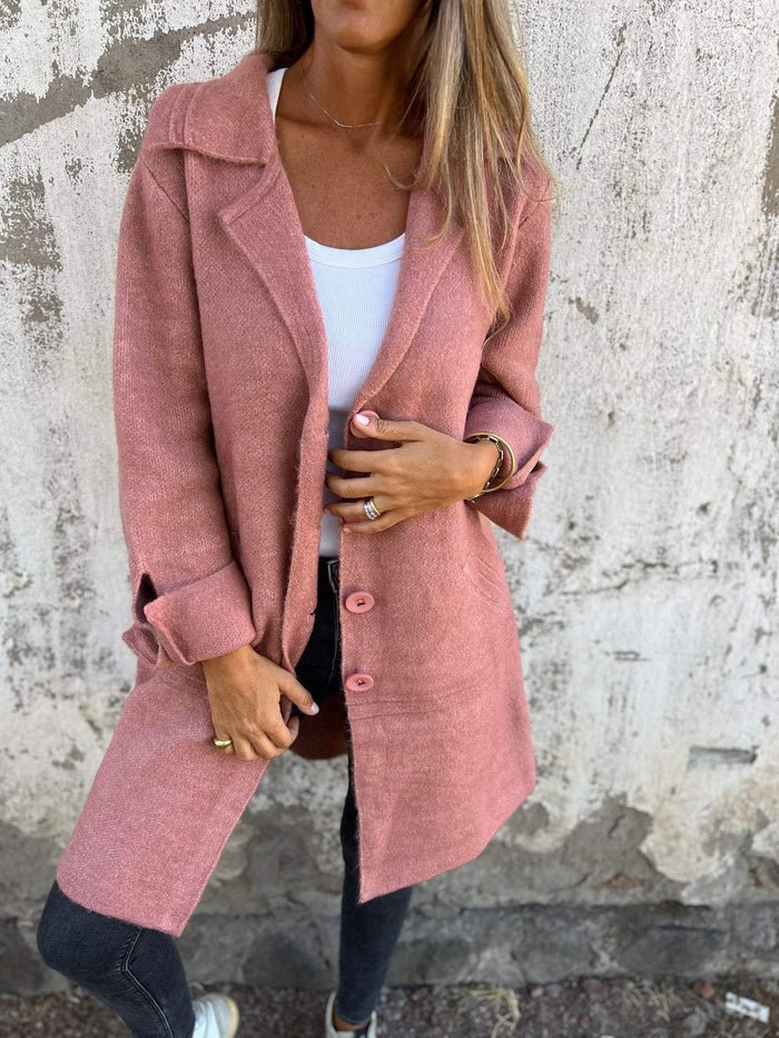Cappotto primaverile da donna Sophie: elegante e leggero cappotto in lana pregiata per la mezza stagione