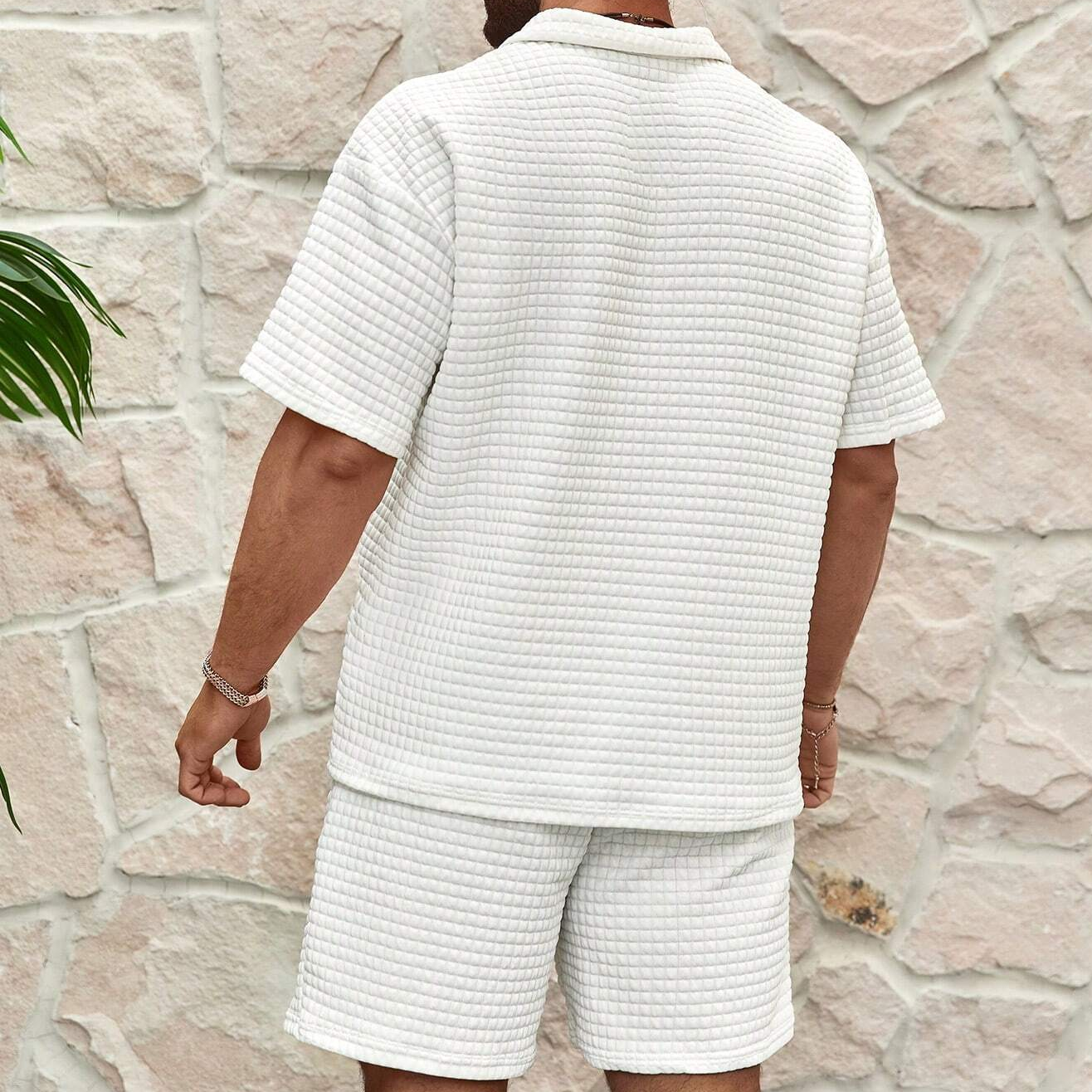 Completo da uomo Silas Luxury - Polo in cotone traspirante e pantaloncini coordinati, comfort estivo