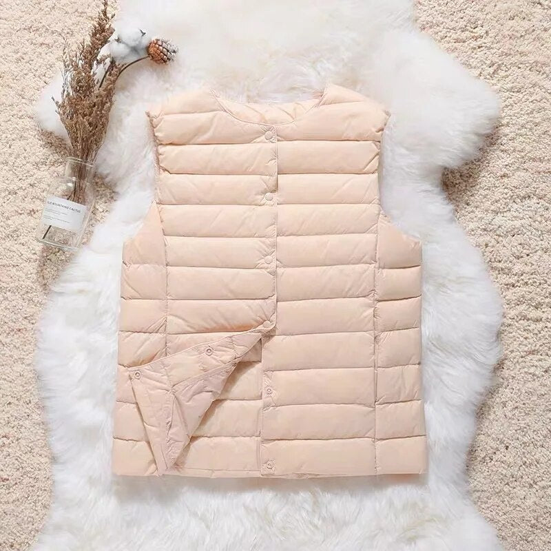 Zoe Femme Gilet Imperméable – Léger, Polyvalent & Élégant avec Poches Pratiques