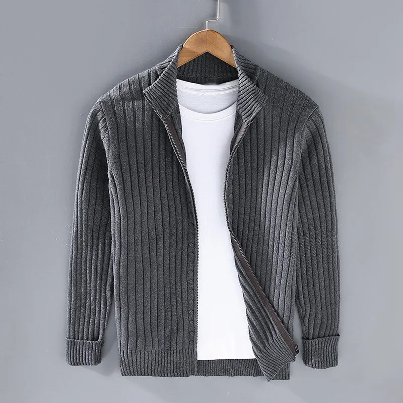 Drake Cardigan Homme – Gilet Zippé Moderne en Maille Douce au Style Intemporel