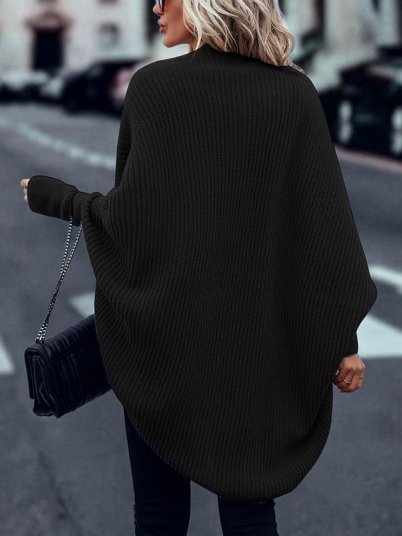 Madison Cardigan Tricoté Oversize pro ženy – Měkká zimní vrstva s volným střihem a předním rozparkem