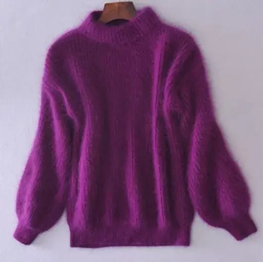 Maglione da donna Emilie - Maglione in lana lavorato a maglia largo, comodo ed elegante, dallo stile moderno