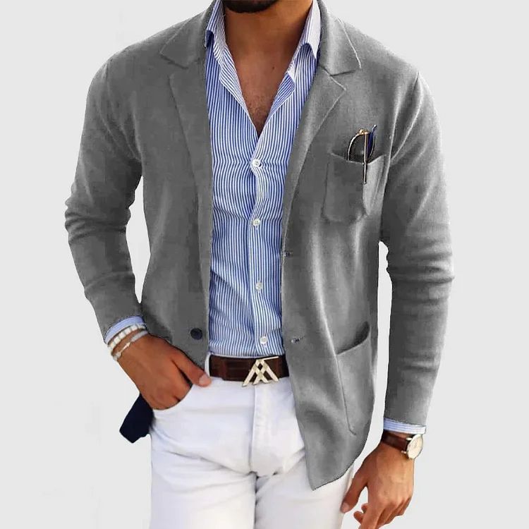 Blazer casual da uomo Elton: blazer in lana elegante e versatile dallo stile senza tempo