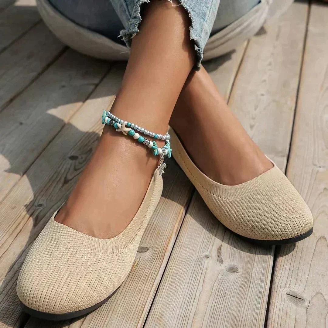 Mocassini da donna Karen - Comode ballerine in rete con materiale traspirante e design leggero