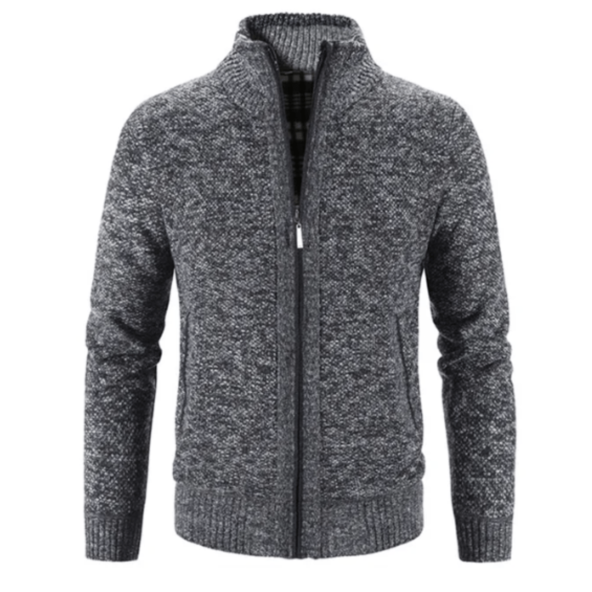 Hayden Cardigan Homme Col Montant – Veste Tricot Élégante & Confortable pour Hiver