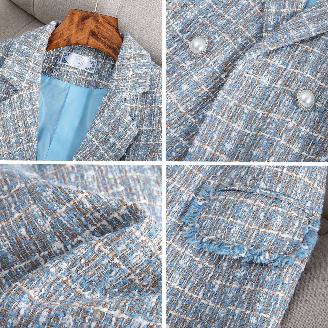 Blazer da donna Nataly: elegante e moderno blazer in tweed per uno stile versatile e chic