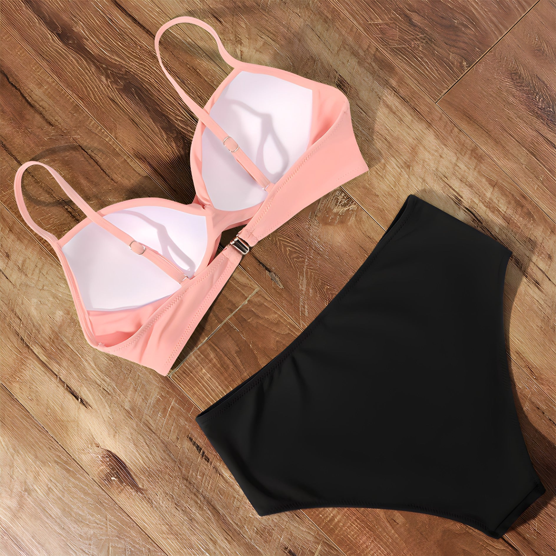 Set bikini da donna Sigrun - Costume da bagno a vita alta con spalline regolabili e vestibilità aderente