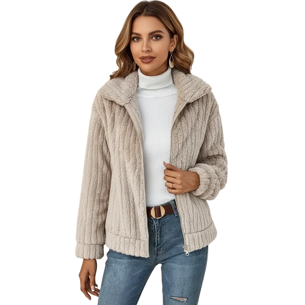 Жилет May довгий жіночий флісовий – елегантний і теплий кардиган з блискавкою та кишенями