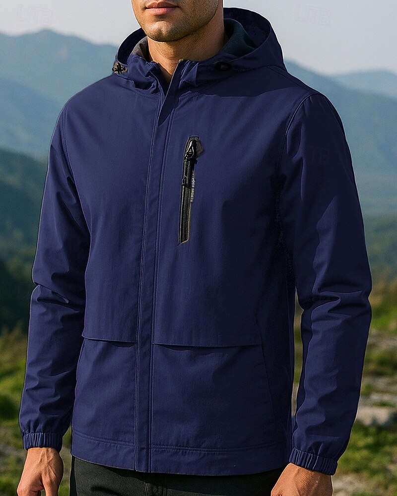Noa Veste d’Extérieur Homme avec Capuche – Imperméable, Chaude & Ajustable