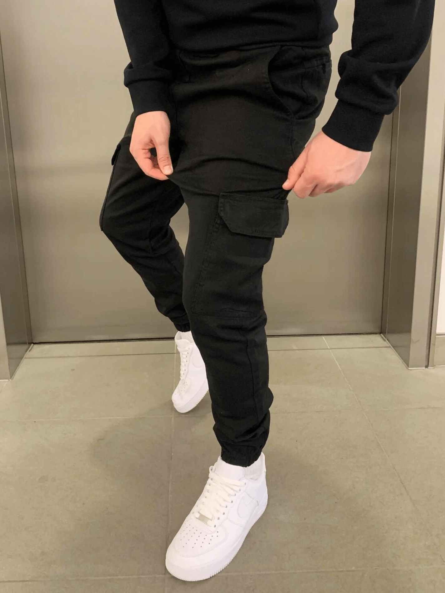 James Pantalon Jogger Cargo pour Homme – Coupe décontractée avec taille élastique et poches utilitaires