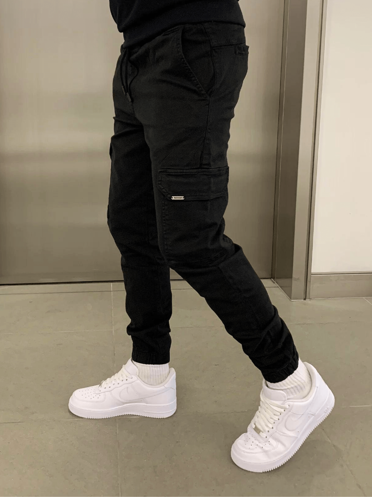 James Pantalon Jogger Cargo pour Homme – Coupe décontractée avec taille élastique et poches utilitaires