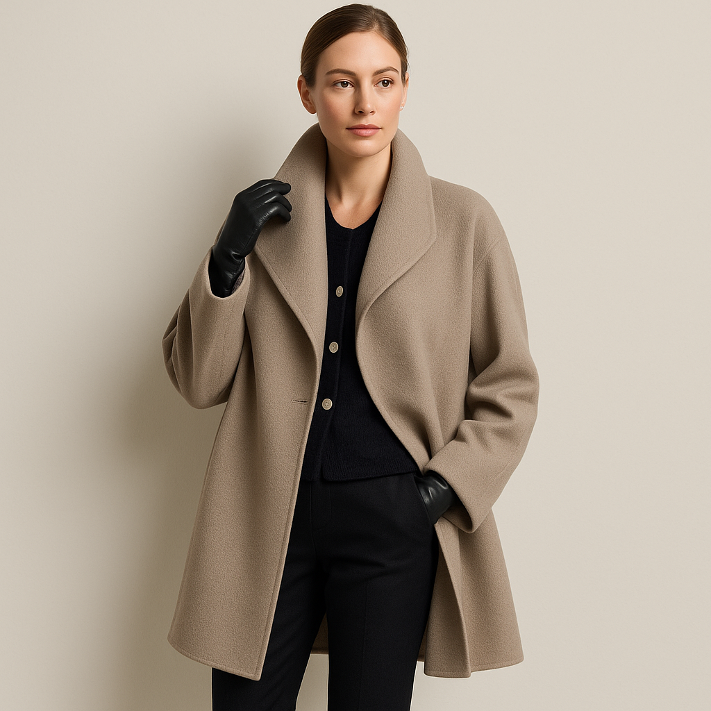 Melany Women's Trenchcoat – Warm Long Coat with Classic Style and Elegant Cut