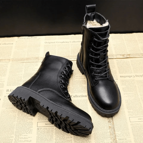Lola Bottes d’Hiver Femme – Noires de Luxe, Antidérapantes, Chaudes & au Design Britannique Élégant