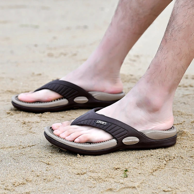 Denis Tongs Orthopédiques Homme – Semelle Massante & Confort Ergonomique pour l’Été