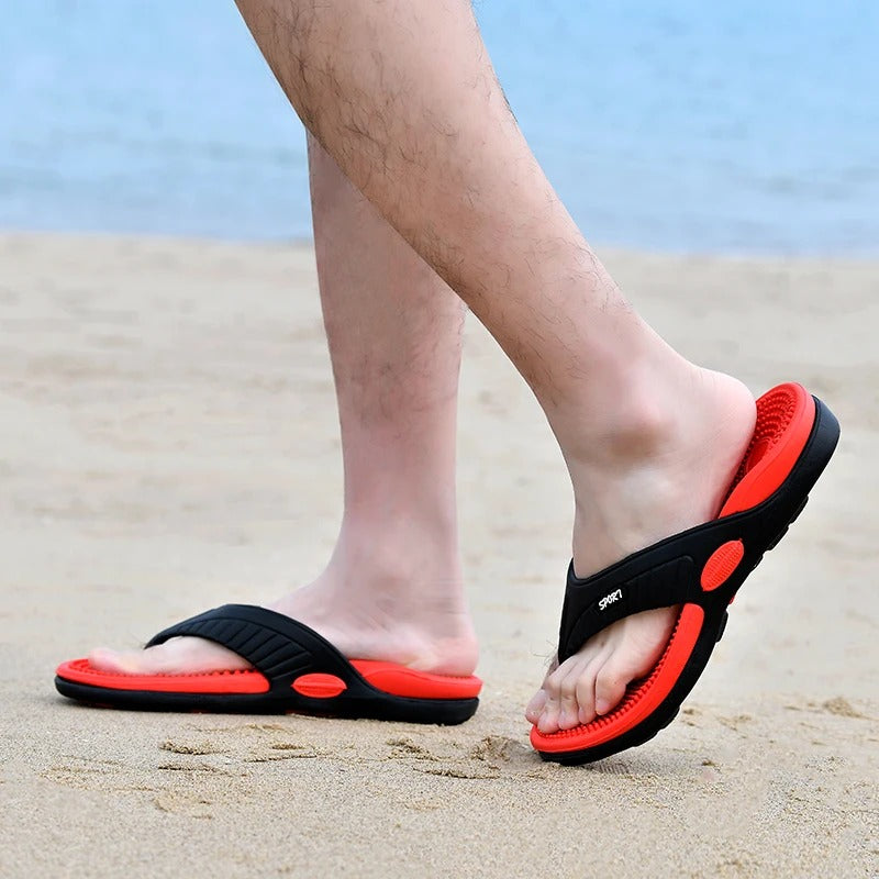 Denis Tongs Orthopédiques Homme – Semelle Massante & Confort Ergonomique pour l’Été