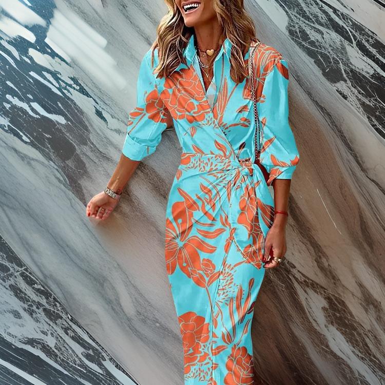 Robe portefeuille femme Miral – Coupe élégante, silhouette flatteuse & design estival